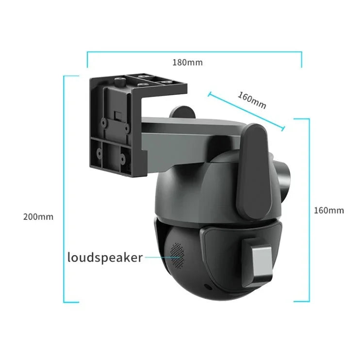 Q821 4MP Binocular Zoom Dual Light Source Outdoor IP67 Waterproof WiFi Camera - Trustpick