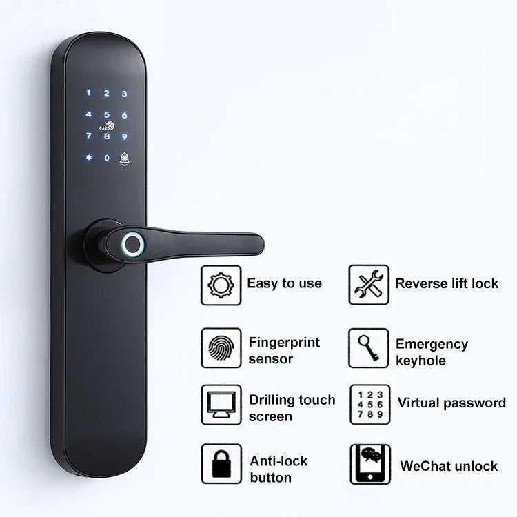 S011M Multi - functional Automatic Fingerprint Lock Hotel Apartment Intelligent Electronic Swipe Password Lock - Trustpick