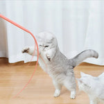 Silicone Teasing Pole Mouse Tail Cats Self - Exciting Toys - Trustpick